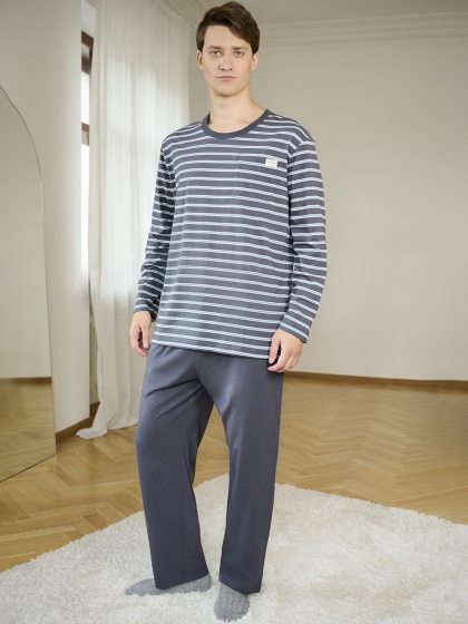 5018PCC Мужская пижама (Дл.рукав+брюки)